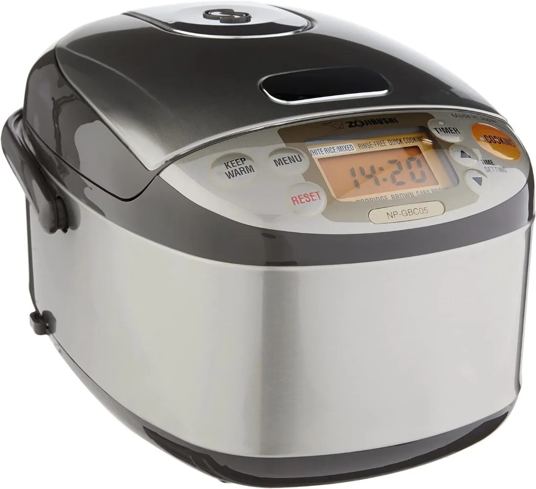 

Zojirushi NP-GBC05XT Induction Heating System Rice Cooker and Warmer, 0.54 L, Stainless Dark Brown