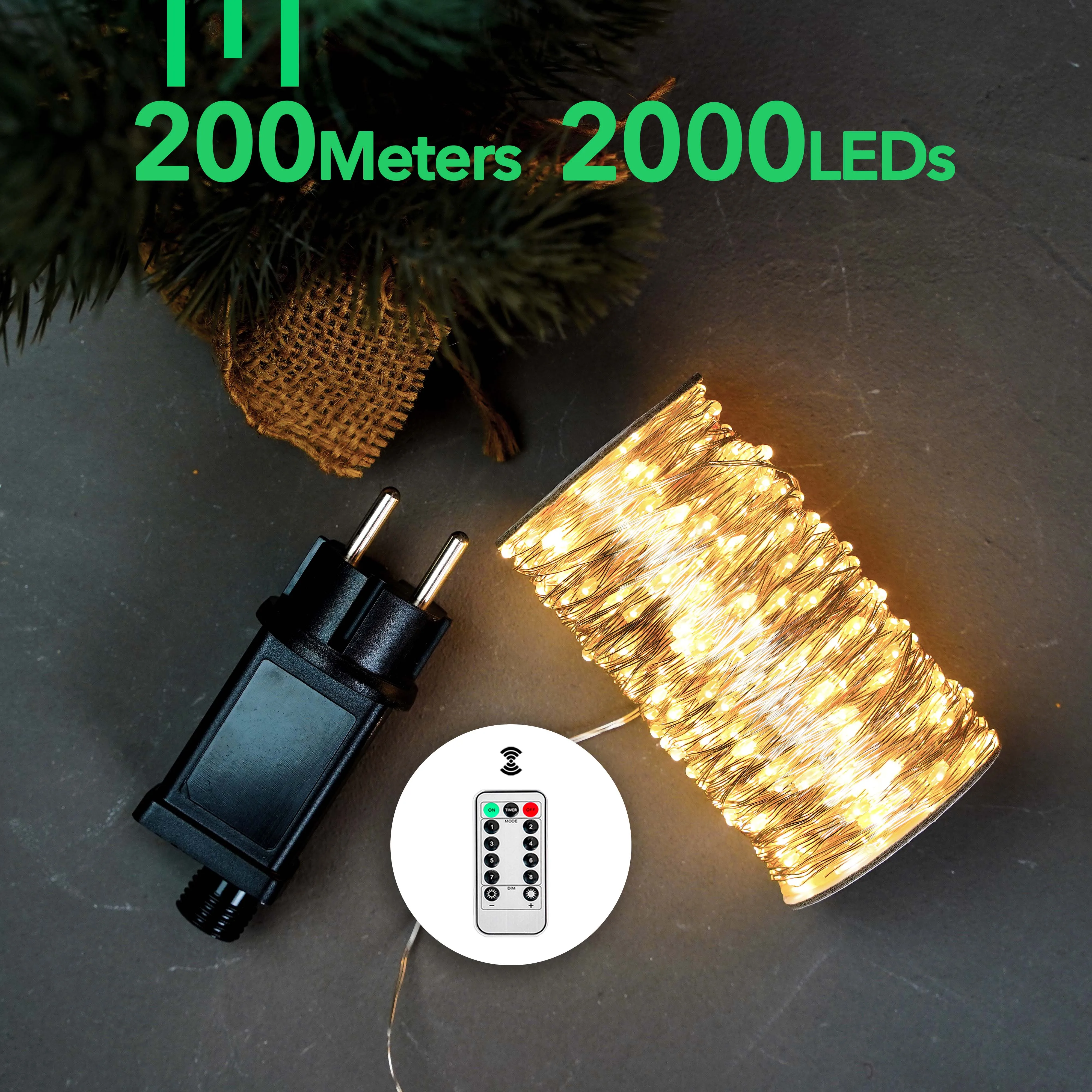 2000 светодиодных уличных гирлянд, медная проволока, сказочные огни, лампы, свадебные светильники, дистанционное управление, Рождественская гирлянда для украшения женской одежды
2000 светодиодных уличных гирлянд, медная проволока, сказочные огни, лампы, свадебные светильники, дистанционное управление, Рождественская гирлянда для украшения женской одежды