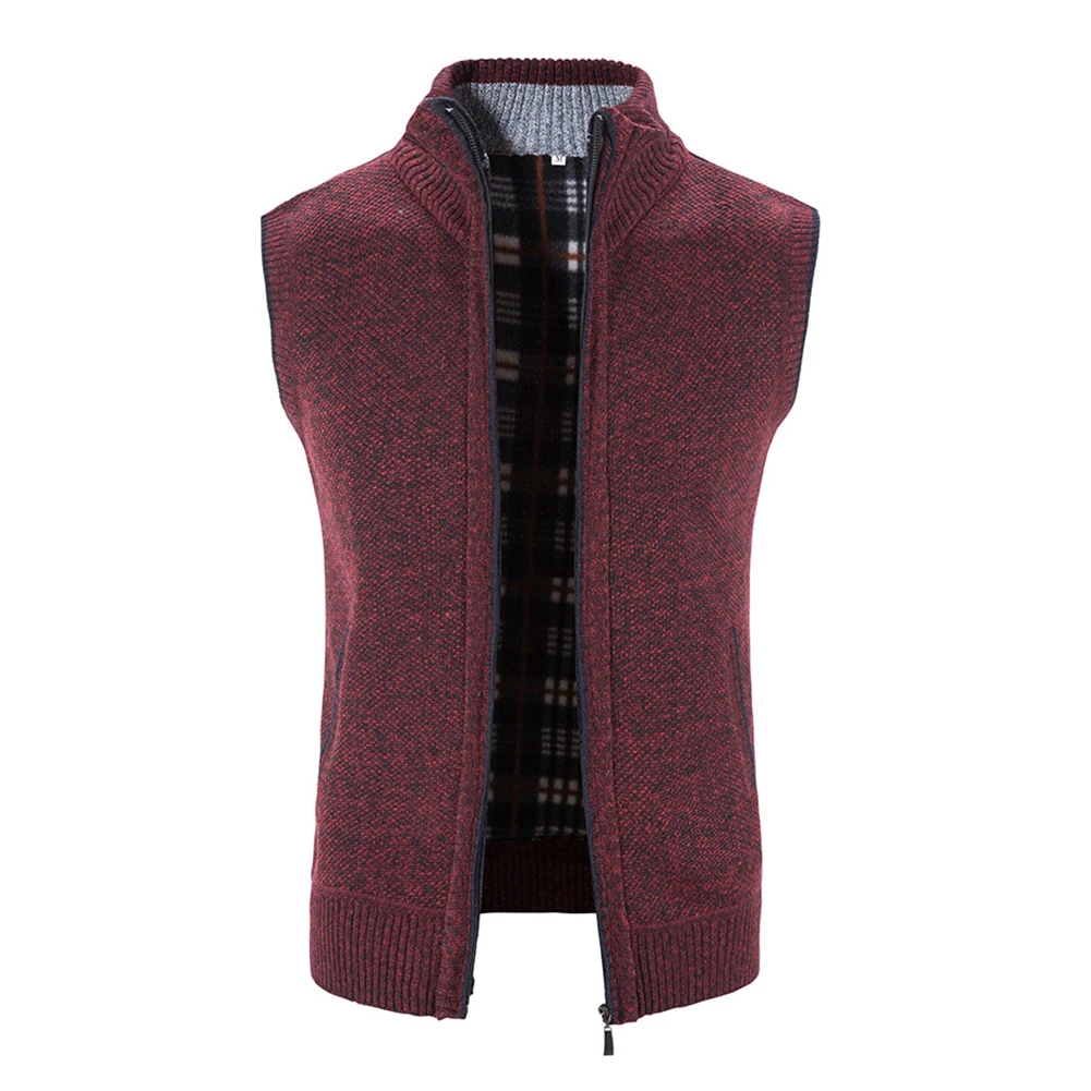 Mens Knitted Waistcoat Slim Stand Collar Fleece Thickened Cardigans Jacket Vest Retro Knit Waistcoat Oversized Slim Fit
Mens Knitted Waistcoat Slim Stand Collar Fleece Thickened Cardigans Jacket Vest Retro Knit Waistcoat Oversized Slim Fit