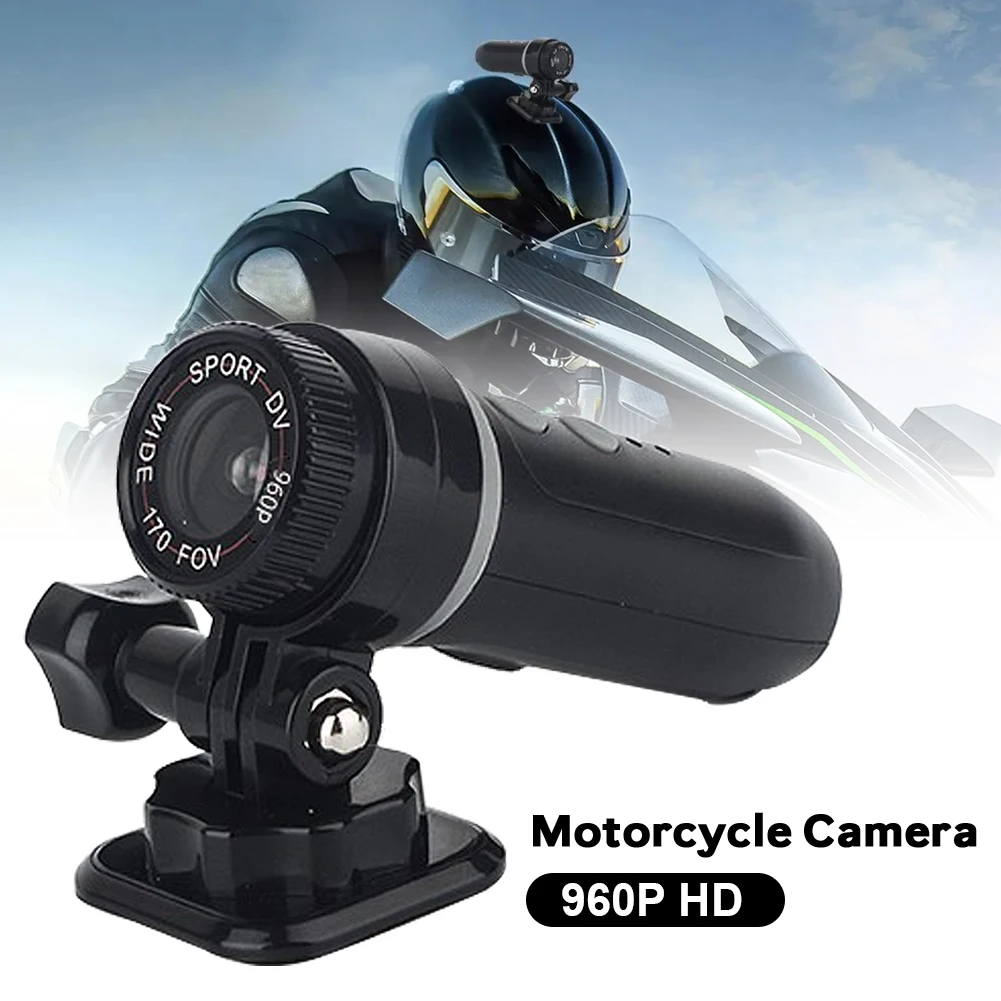 960P Motorcycle Camera Helmet Mount Camcorder 170° Wide Angle Sport Camera Loop Recording Waterproof for Bike Motorbike Skiing
960P Motorcycle Camera Helmet Mount Camcorder 170° Wide Angle Sport Camera Loop Recording Waterproof for Bike Motorbike Skiing