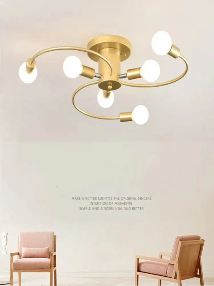 

Нордический современный минималистский потолок Φ, гостиная, спальня, столовая, светильник светодиодный, творческий бытовой молекулярный