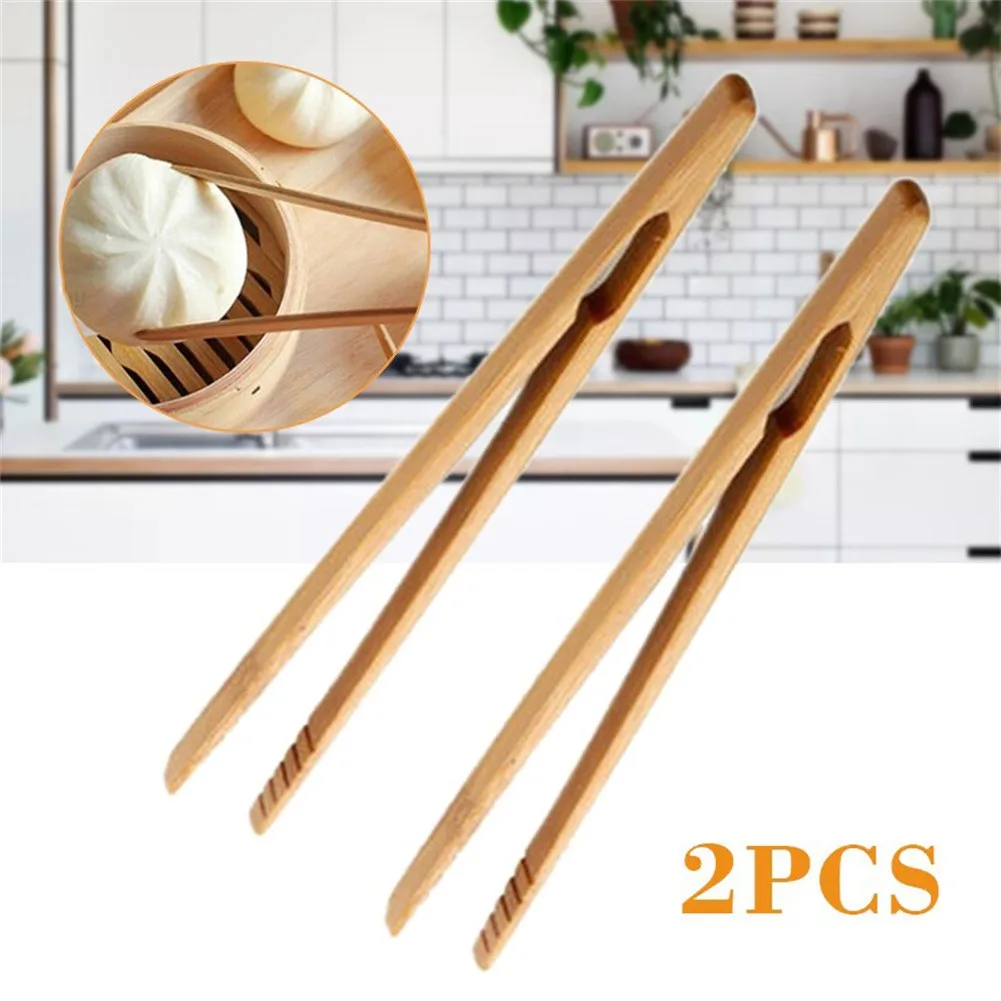 2 Pcs Set Bamboo Wood Tongs Wooden Food Toast Salad Tongs Toaster Bacon Sugar Ice Meat Tea Tong Teaware Kitchen Access
2 Pcs Set Bamboo Wood Tongs Wooden Food Toast Salad Tongs Toaster Bacon Sugar Ice Meat Tea Tong Teaware Kitchen Access