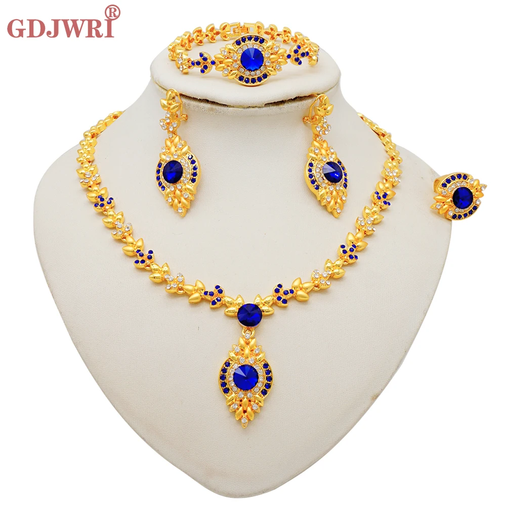 Luxury Gold Color Double Layered Necklace Jewelry Sets For Women African Water Drop Crystal Jewellery Indian Set Gifts 37 Mallzona S838257d952fb4ae9b310e8360f190186u Luxury Gold Color Double Layered Necklace Jewelry Sets For Women African Water Drop Crystal Jewellery Indian Set Gifts Mallzona