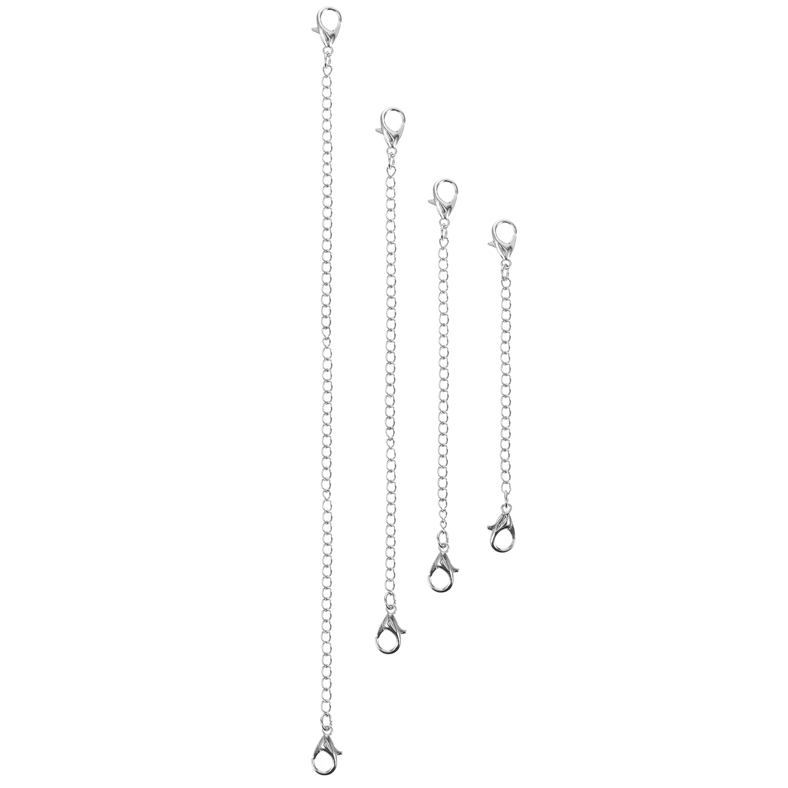 Цепочка-удлинитель из металлического сплава для браслета, 4 шт. 
Цепочка-удлинитель из металлического сплава для браслета, 4 шт.