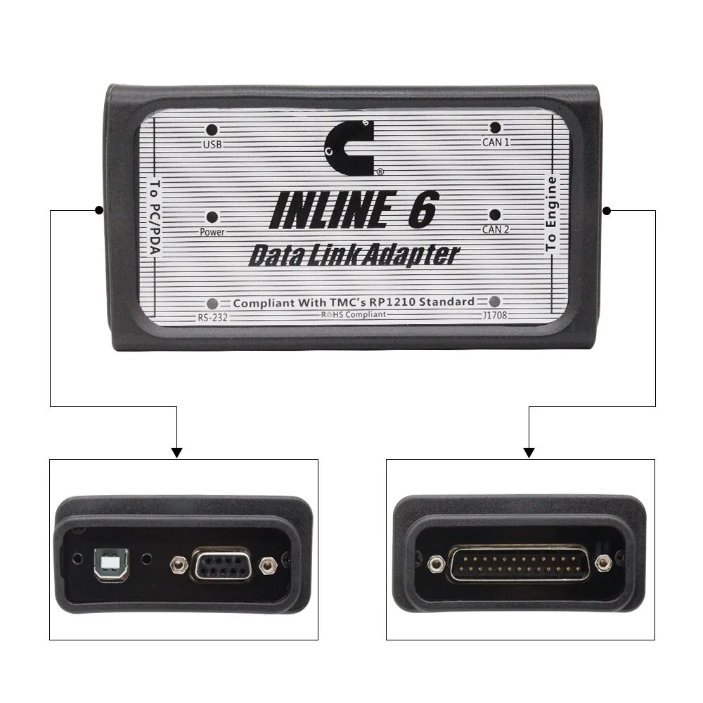 Cummins Generation INLINE 6 V7.62 V8.7 Data Link Cummins Diagnostic Instrument Truck Diagnostics tool
Cummins Generation INLINE 6 V7.62 V8.7 Data Link Cummins Diagnostic Instrument Truck Diagnostics tool