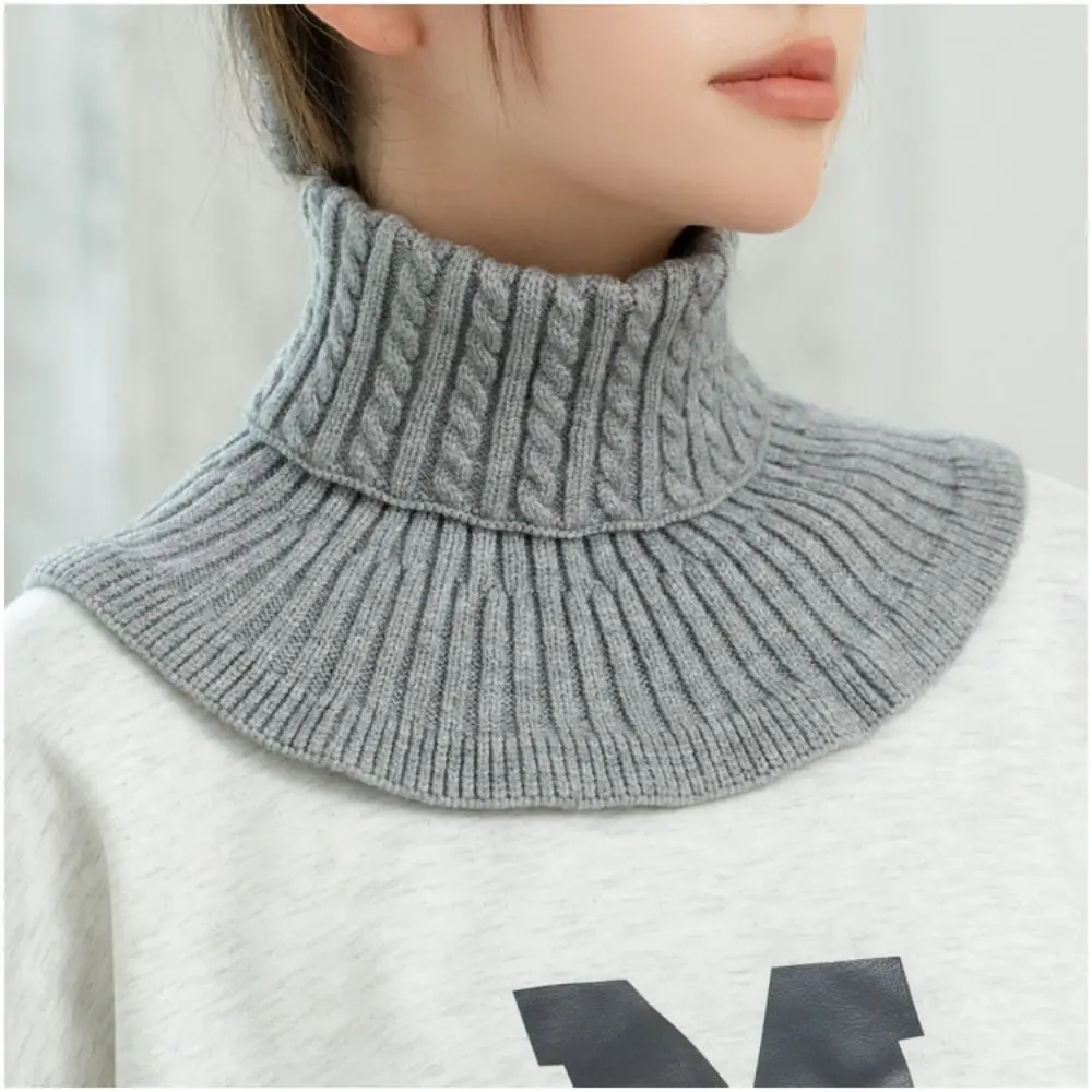 Fashion Women Turtleneck Ribbed Knitted Fake Collar Warm Neck Wrap Detachable Windproof Scarf Accessories
Fashion Women Turtleneck Ribbed Knitted Fake Collar Warm Neck Wrap Detachable Windproof Scarf Accessories