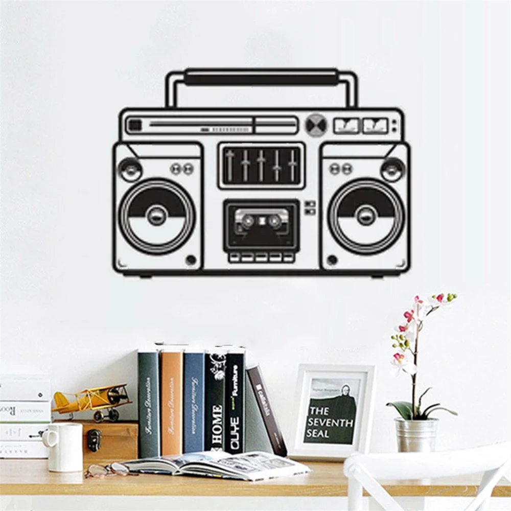 Vintage Boombox Dj Music Wall Decals Vinyl Stickers For Kids Bedroom Livingroom Decor Murals Removable Wallpaper Poster HJ1658
Vintage Boombox Dj Music Wall Decals Vinyl Stickers For Kids Bedroom Livingroom Decor Murals Removable Wallpaper Poster HJ1658