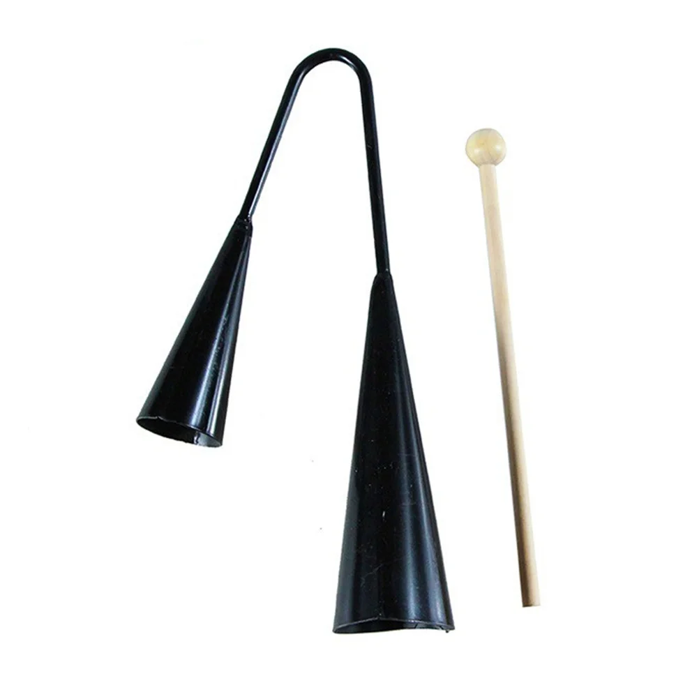 Grandfather Kids Early Education Agogo Bell Toy Traditional Small Musical Children Instrument with Wooden Stick (Black)
Grandfather Kids Early Education Agogo Bell Toy Traditional Small Musical Children Instrument with Wooden Stick (Black)
