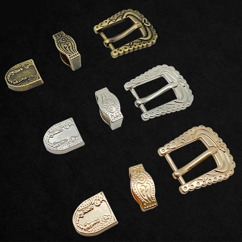 

1set Vintage Carved Pattern Metal Pin Buckle Women Belt Buckle Retro Jeans Dress Waistband Adjustment Buckle DIY Accessories