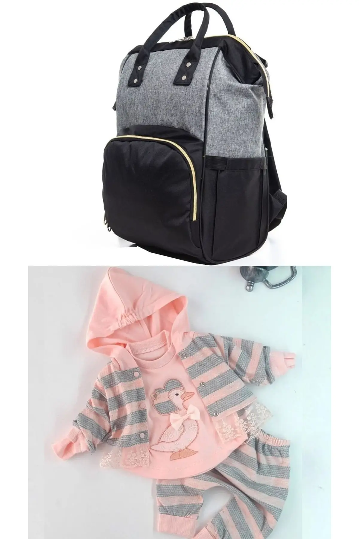 Functional Mother Baby Care Backpack And 100% Cotton Hospital Exit Set Cotton Grey Outlets Clothing
Functional Mother Baby Care Backpack And 100% Cotton Hospital Exit Set Cotton Grey Outlets Clothing