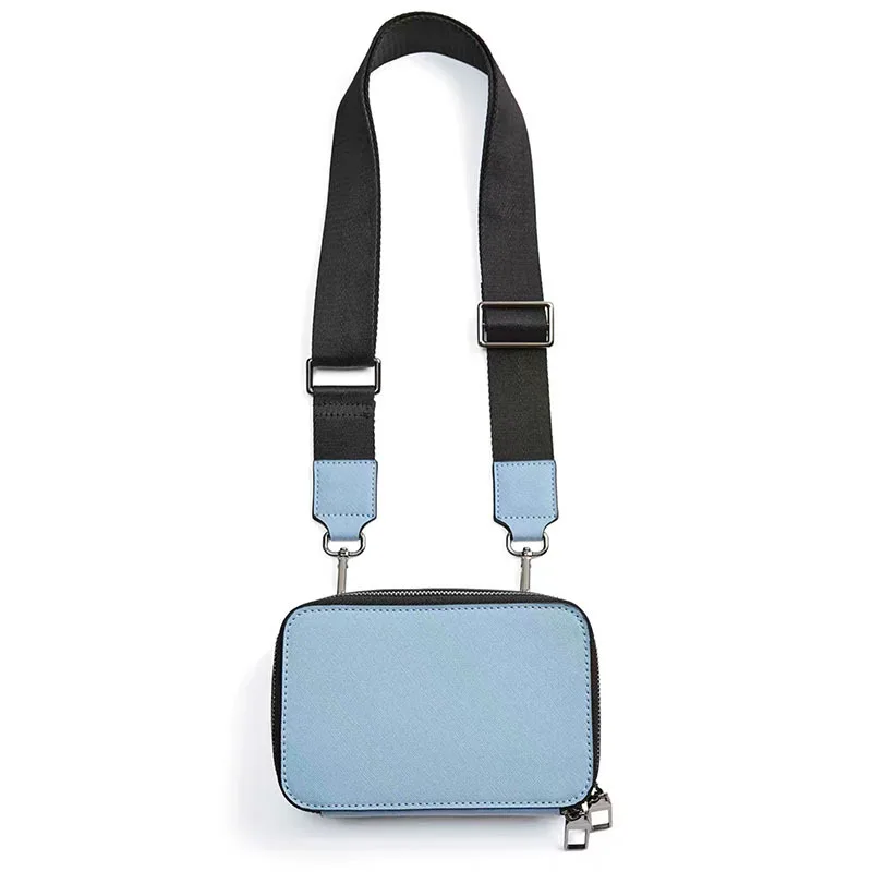 

Fashion Unisex Solid Zipper Purse Shoulde Bag Handbag Phone Bag High Quality Euro-america Style Simple Commuting Crossbody Bag