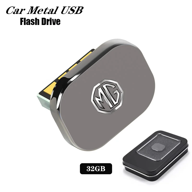 

32GB Car Metal USB Flash Drive Pendrive for Jaguar XF XJ XE E F I Pace F S X Type Xk Xkr Xfl Car Accessories