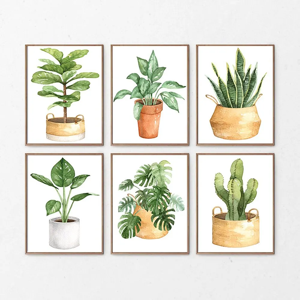 Cactus Greenery Posters Botanical Monstera Leaf Canvas Painting House Plant Wall Art Pictures for Living Room Home Decoration
Cactus Greenery Posters Botanical Monstera Leaf Canvas Painting House Plant Wall Art Pictures for Living Room Home Decoration
