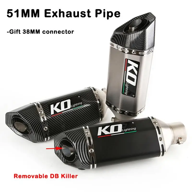 38-51MM Universal Motorcycle Exhaust Pipe All Aluminum Escape MufflerWith Removable Db Killer Dirt Bike Scooter Atv 310mm
38-51MM Universal Motorcycle Exhaust Pipe All Aluminum Escape MufflerWith Removable Db Killer Dirt Bike Scooter Atv 310mm