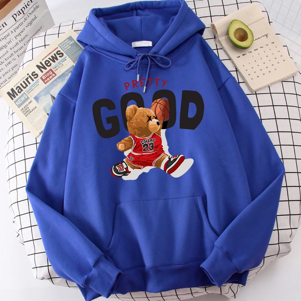 Champ 23 Teddy Bear With Pretty Good Shooting Hoodies Mens Novelty Pocket Sweatshirt Soft Warm Top Sport Fleece Hoodie For Men
Champ 23 Teddy Bear With Pretty Good Shooting Hoodies Mens Novelty Pocket Sweatshirt Soft Warm Top Sport Fleece Hoodie For Men