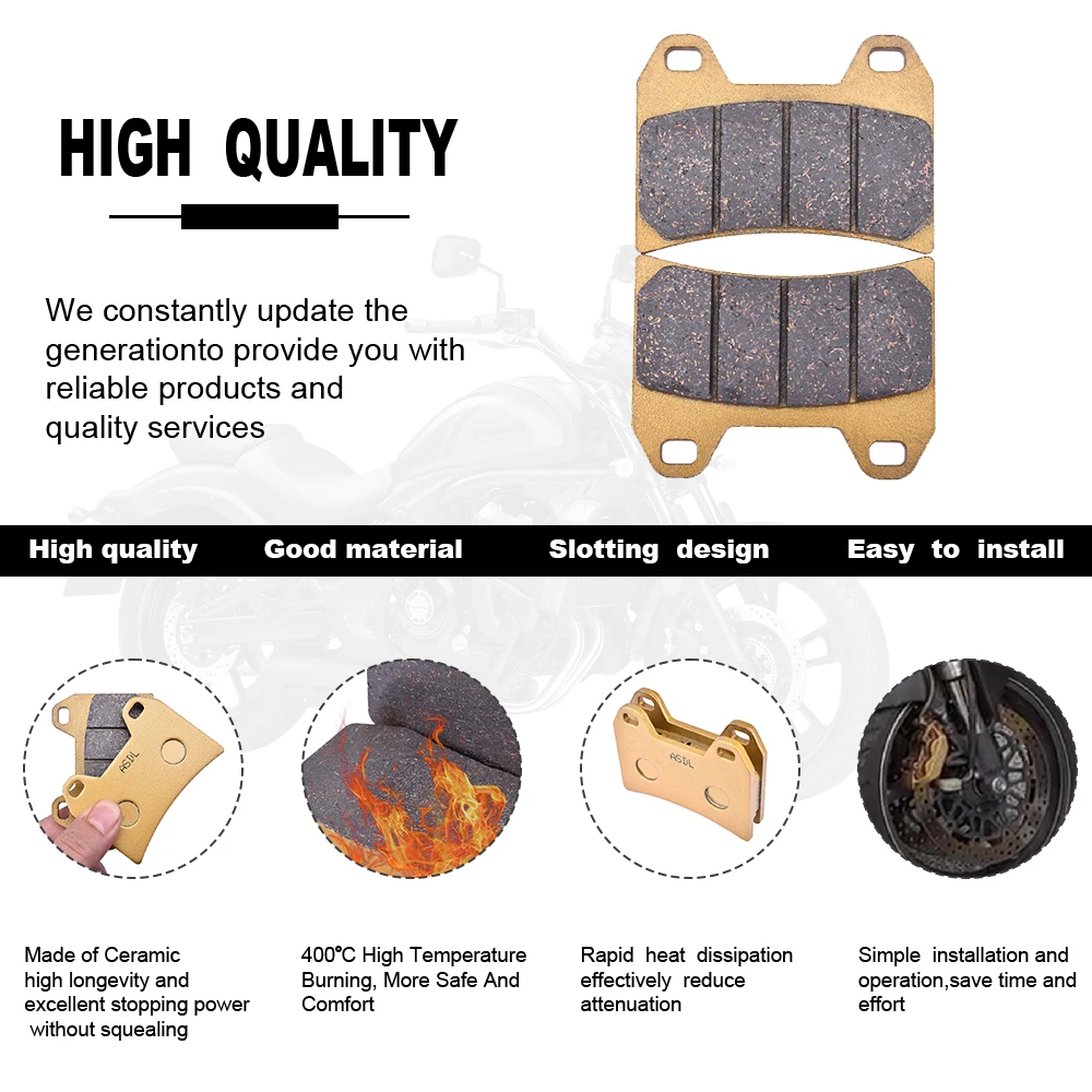 Motorcycle Front Brake Pads Disc For DUCATI Multistrada 1100 1100S 1078cc 07-09 998 Monoposto Biposto 998cc 2 pad caliper 02-03
Motorcycle Front Brake Pads Disc For DUCATI Multistrada 1100 1100S 1078cc 07-09 998 Monoposto Biposto 998cc 2 pad caliper 02-03