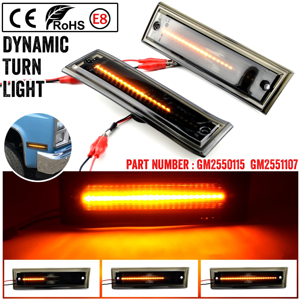 2PCS LED Side Marker Mirror Indicator Lamp Flowing Water Turn Signal Light Amber for Chevrolet GMC GM2550115
2PCS LED Side Marker Mirror Indicator Lamp Flowing Water Turn Signal Light Amber for Chevrolet GMC GM2550115