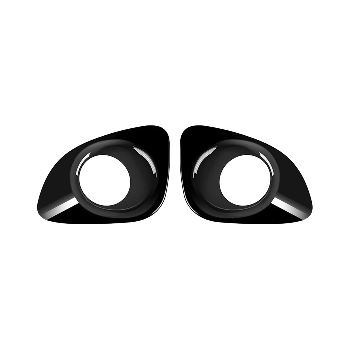 

1Pair Glossy Black Front Fog Light Grille Cover Trim for Toyota Corolla Cross 2021-2023 Fog Lamp Bezel Decoration Frame