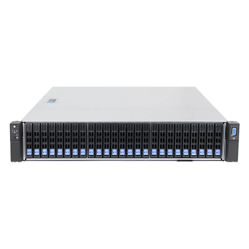 

New Arrival 2U 25 Bays Hot Swap Rack Mount Nvme Ssd Atx Steel Server Case Chassis Cabinet Enclosure With Expander Backplane