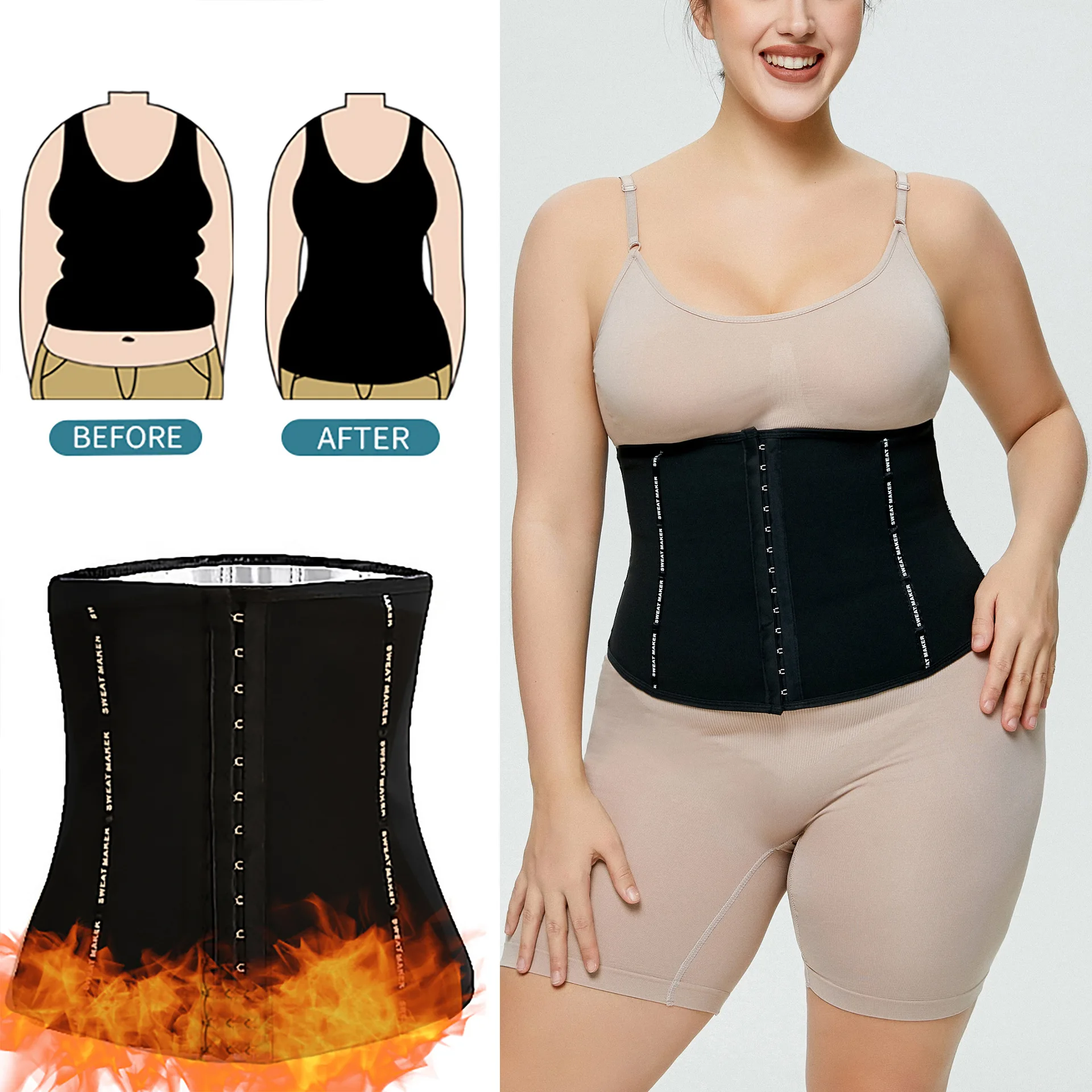 

Sculpting Waistband Women's Shapewear for Toning and Firming One-pieces Waist Trainer Shapewear