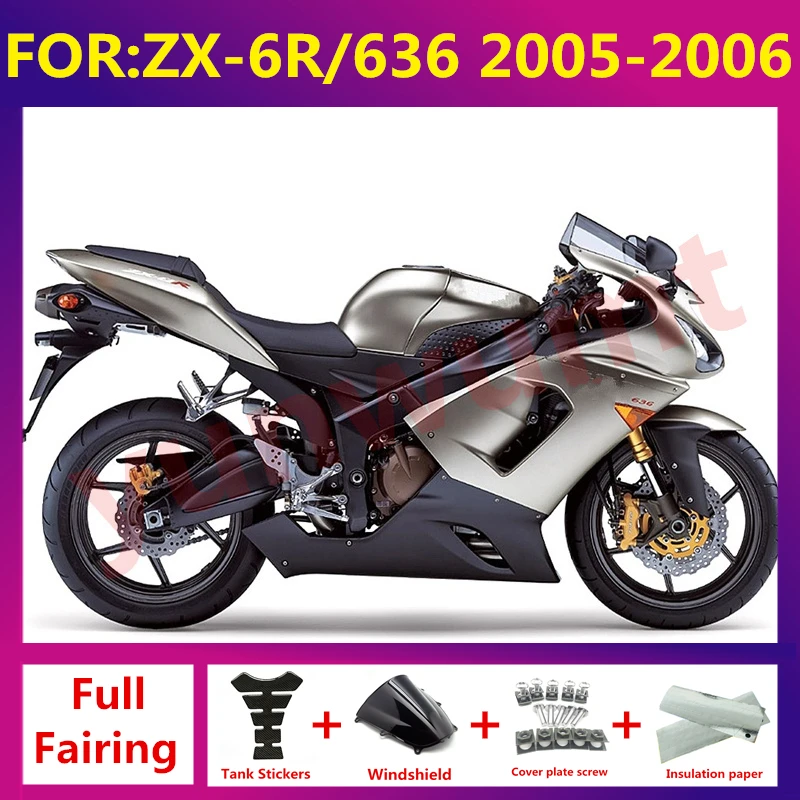 New ABS Motorcycle Fairing kit Fit For kawasaki ZX6R 636 ZX-6R zx-6 2005 2006 05 06 full fairings bodywork zxmt set grey black
New ABS Motorcycle Fairing kit Fit For kawasaki ZX6R 636 ZX-6R zx-6 2005 2006 05 06 full fairings bodywork zxmt set grey black