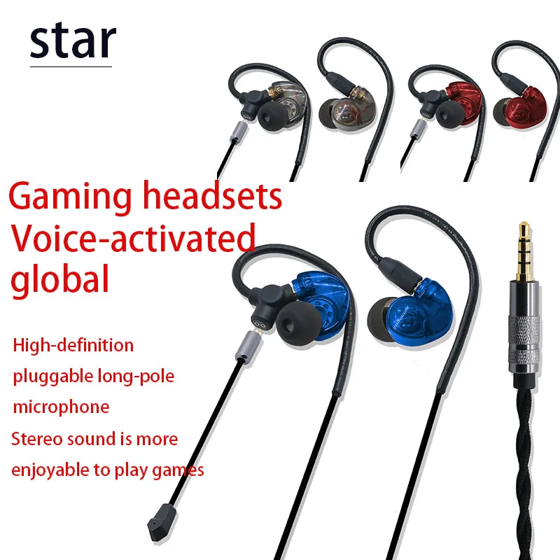 The new game soundtrack microphone headset HD call pluggable long pole microphone HIFI gaming headset
The new game soundtrack microphone headset HD call pluggable long pole microphone HIFI gaming headset