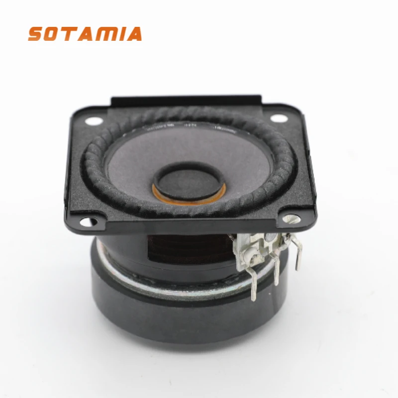 

SOTAMIA 2Pcs 2.75 Inch Portable Audio Speakers Bass 4 Ohm 15-25W Full Range Sound Speaker Paper Cone Long Stroke Loudspeaker
