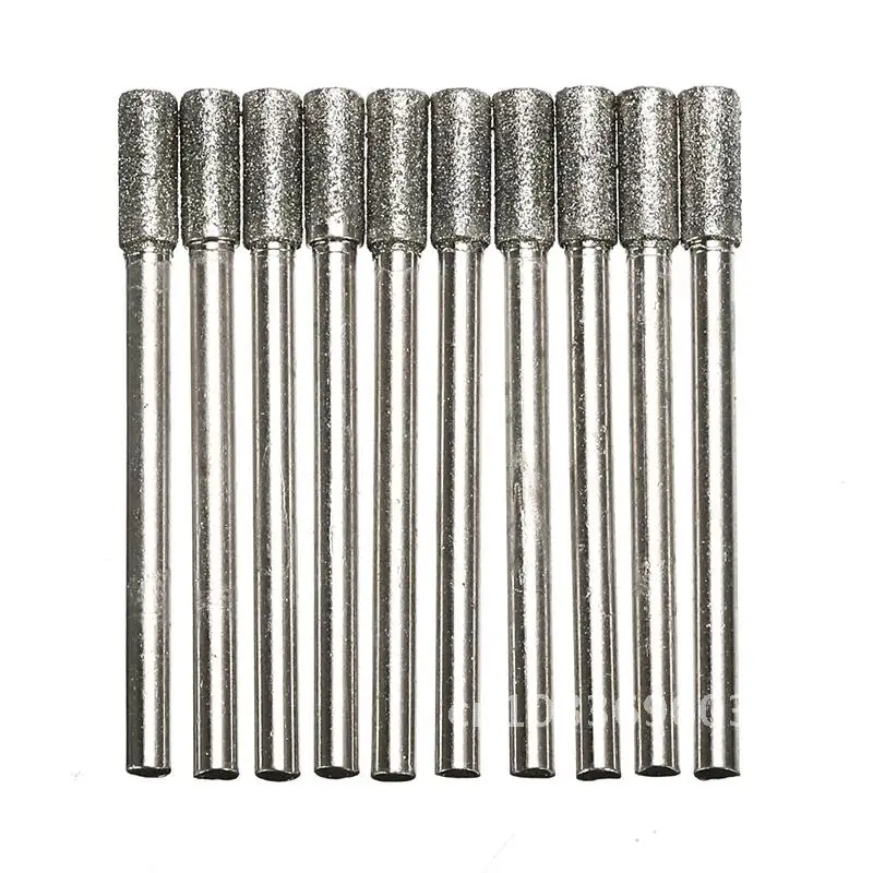 

Diamond Coated 30PCS Cylindrical Burr 4mm Chainsaw Sharpener Stone File Chain Saw Sharpening Carving Grinding Tools