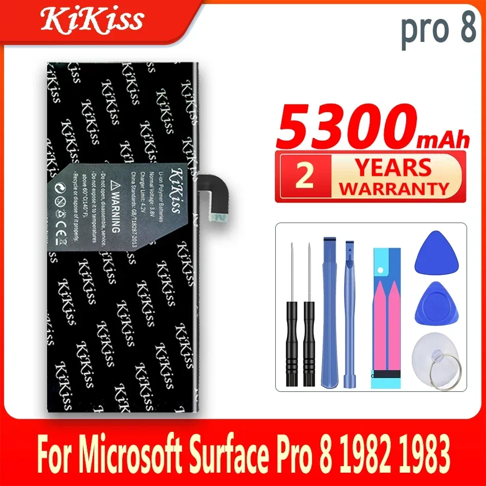 

KiKiss Battery pro 8 (96BTA016H 96BTA015H) 5300mAh For Microsoft Surface Pro8 1982 1983 Series Tablet High Capacity Bateria
