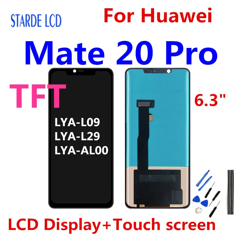 6.3” TFT For Huawei Mate 20 Pro LCD Display Touch Screen Digitizer Assembly LYA-L09 LYA-L29 LYA-AL00 For Mate20Pro Replacement
6.3” TFT For Huawei Mate 20 Pro LCD Display Touch Screen Digitizer Assembly LYA-L09 LYA-L29 LYA-AL00 For Mate20Pro Replacement
