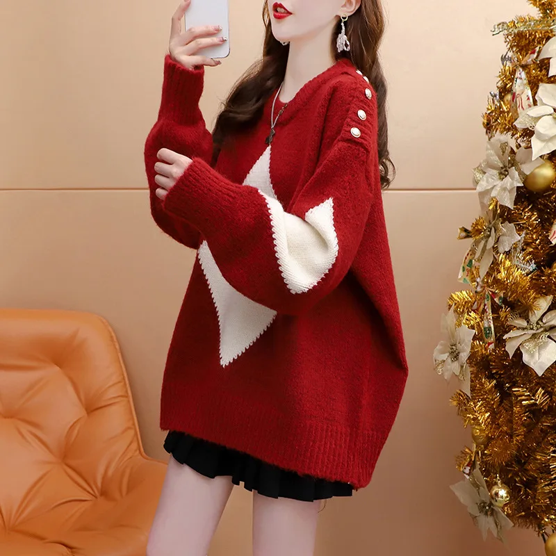 Season 2024 Korean Lazy Style Sweater Women's Design Loose All-Match Knitted New Wholesale
Season 2024 Korean Lazy Style Sweater Women's Design Loose All-Match Knitted New Wholesale