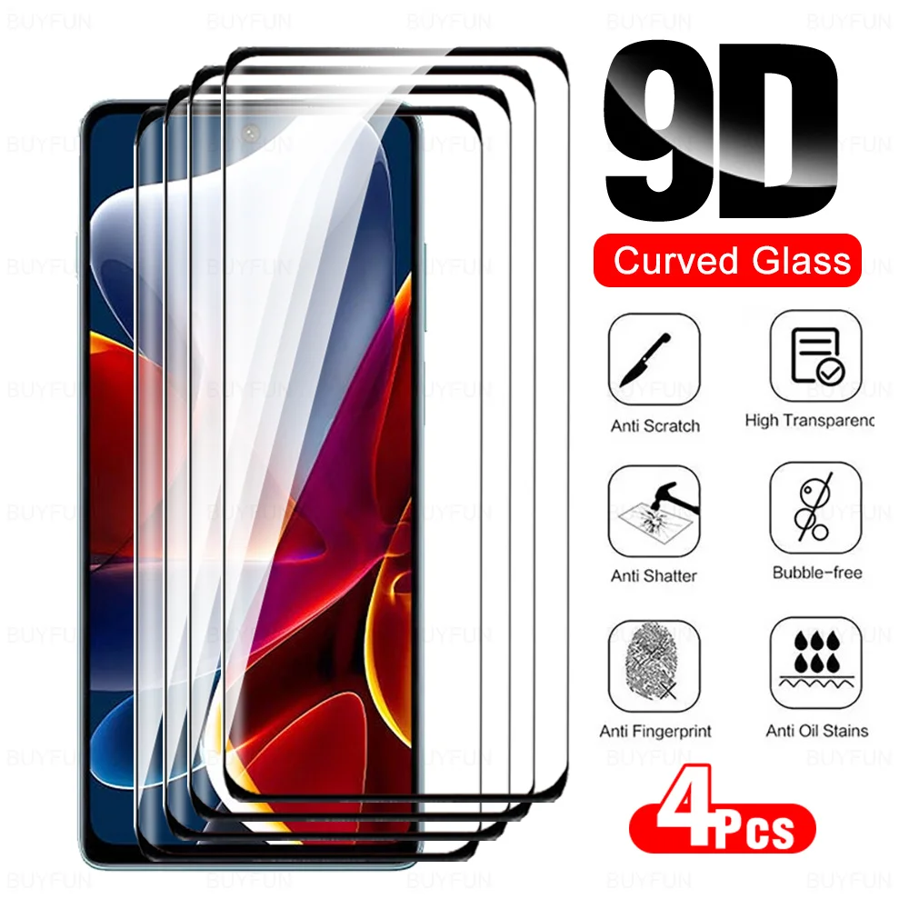 

4Pcs Curved Screen Protector For Motorola Moto S30 Pro Edge Plus 2023 2022 40 X30 Pro X40 30 Ultra Edge+ 40Pro 5G Tempered Glass