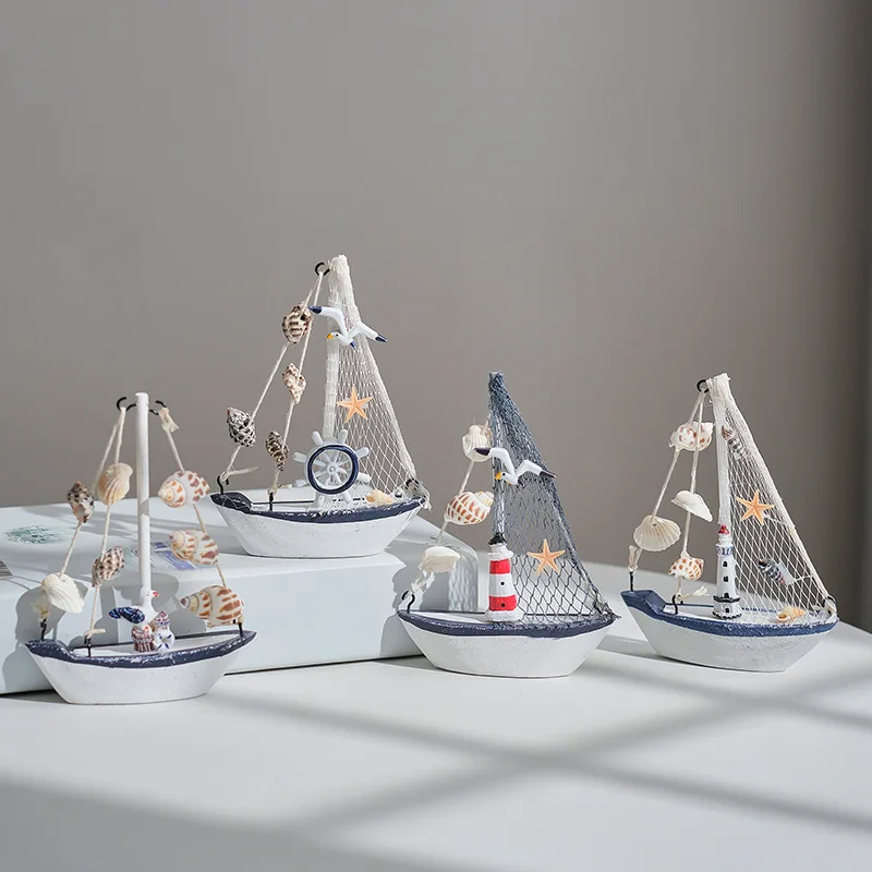 Cute Marine Nautical Creative Sailboat Mode Room Decor Figurines Miniatures Mediterranean Style Ship Small Boat Ornaments
Cute Marine Nautical Creative Sailboat Mode Room Decor Figurines Miniatures Mediterranean Style Ship Small Boat Ornaments