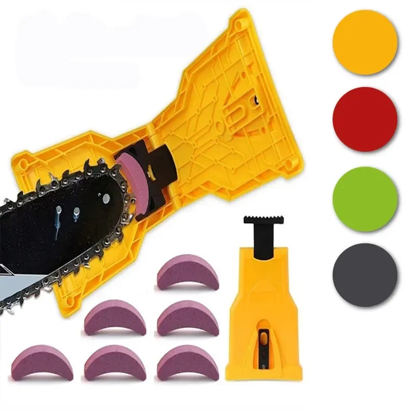 

Инструменты для деревообработки, портативная точилка для зубов цепной пилы, шлифовальный инструмент из нефрита, 14-20 дюймов, шлифовальный станок для шпинделя цепи