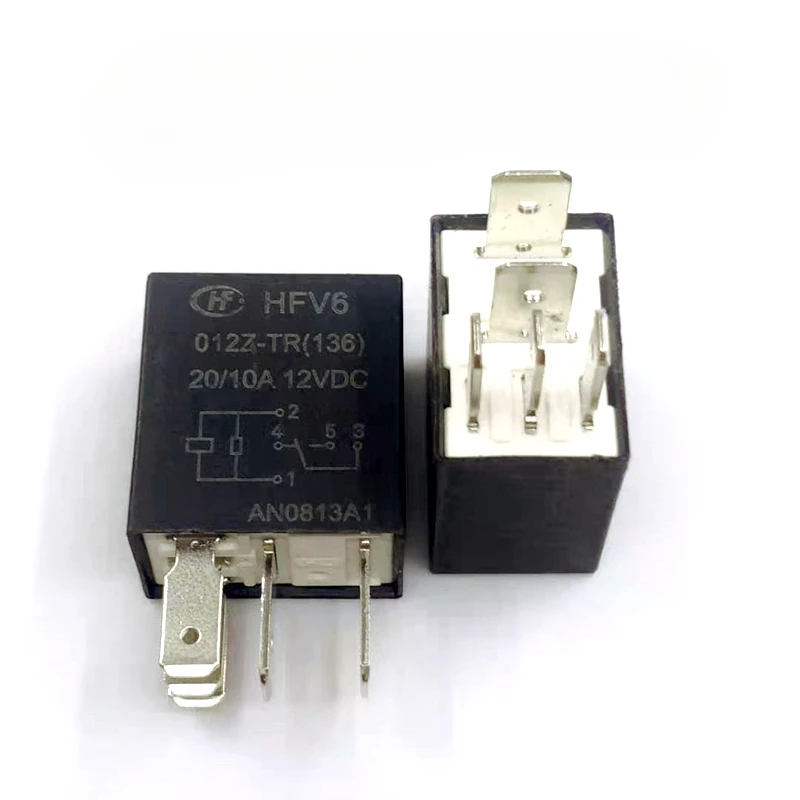 

（Brand-new）1pcs/lot 100% original genuine relay:HFV6 012Z-TR 12V 20/10A 5pins Car fan air conditioning relay