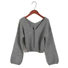 V Neck Sweater Women Crop Tops Knits Zipped Sweater Puff Sleeve Basic Tee Winter Fall Grey Pullovers Fits Woolen Sweater Outfits
V Neck Sweater Women Crop Tops Knits Zipped Sweater Puff Sleeve Basic Tee Winter Fall Grey Pullovers Fits Woolen Sweater Outfits
