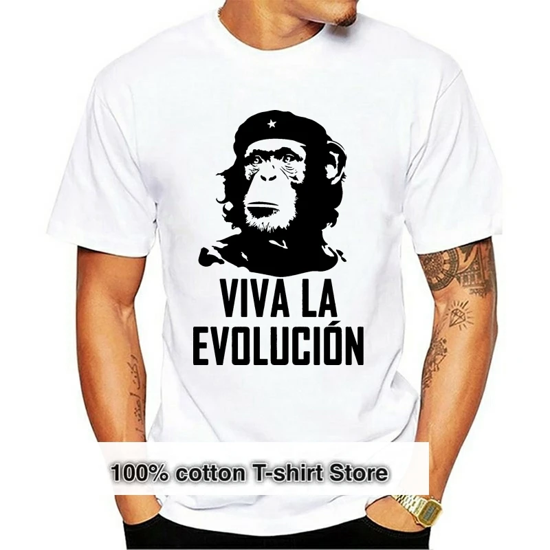

2020 горячая Распродажа 100% хлопок Viva La Evolucion Evolution Che Guevara, смешная футболка в стиле милитари