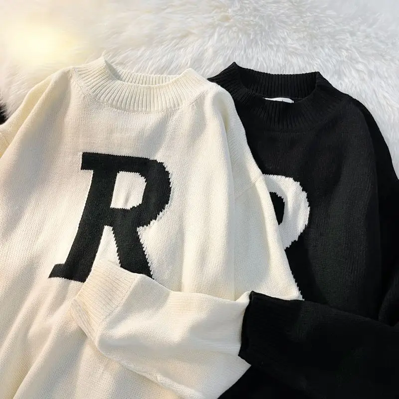Men and women autumn and winter Korean style trend personalized pairing with round neck knitwear couple loose casual y2k top
Men and women autumn and winter Korean style trend personalized pairing with round neck knitwear couple loose casual y2k top