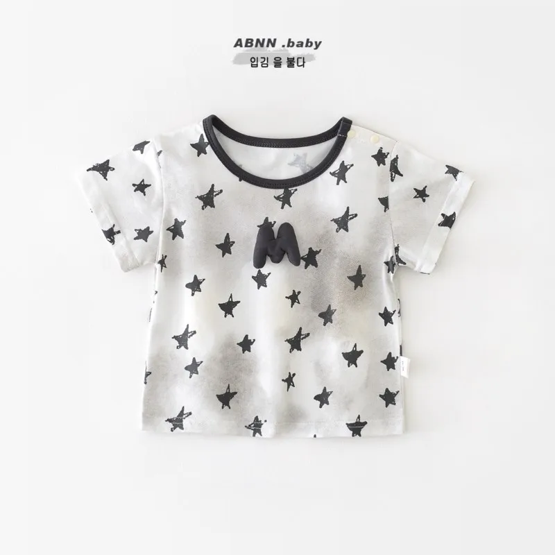 Летние корейские топы для маленьких мальчиков, хлопковые рубашки с коротким рукавом и принтом звезд, букв для маленьких мальчиков, тонкие универсальные футболки для маленьких мальчиков
Летние корейские топы для маленьких мальчиков, хлопковые рубашки с коротким рукавом и принтом звезд, букв для маленьких мальчиков, тонкие универсальные футболки для маленьких мальчиков