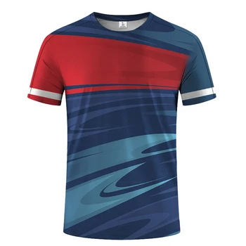 2023 New Quick Dry Table Tennis Suit Men T-shirt With Logo Printed Short Sleeve Badminton Suit Boys Suit Lapel Women T-shirt