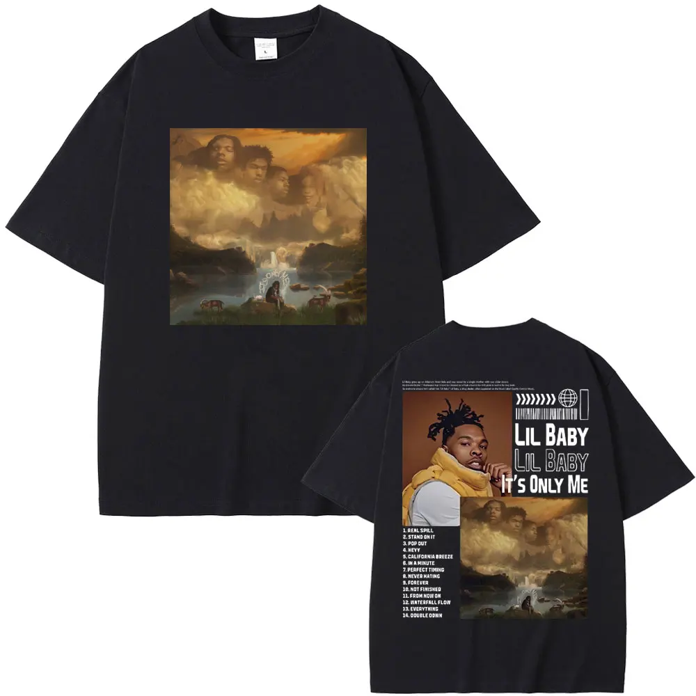Awesome Rapper Lil Baby It's Only Me Music Album Graphic Tshirt Men Women Hip Hop Vintage T-shirts Men Casual Oversized T Shirt
Awesome Rapper Lil Baby It's Only Me Music Album Graphic Tshirt Men Women Hip Hop Vintage T-shirts Men Casual Oversized T Shirt
