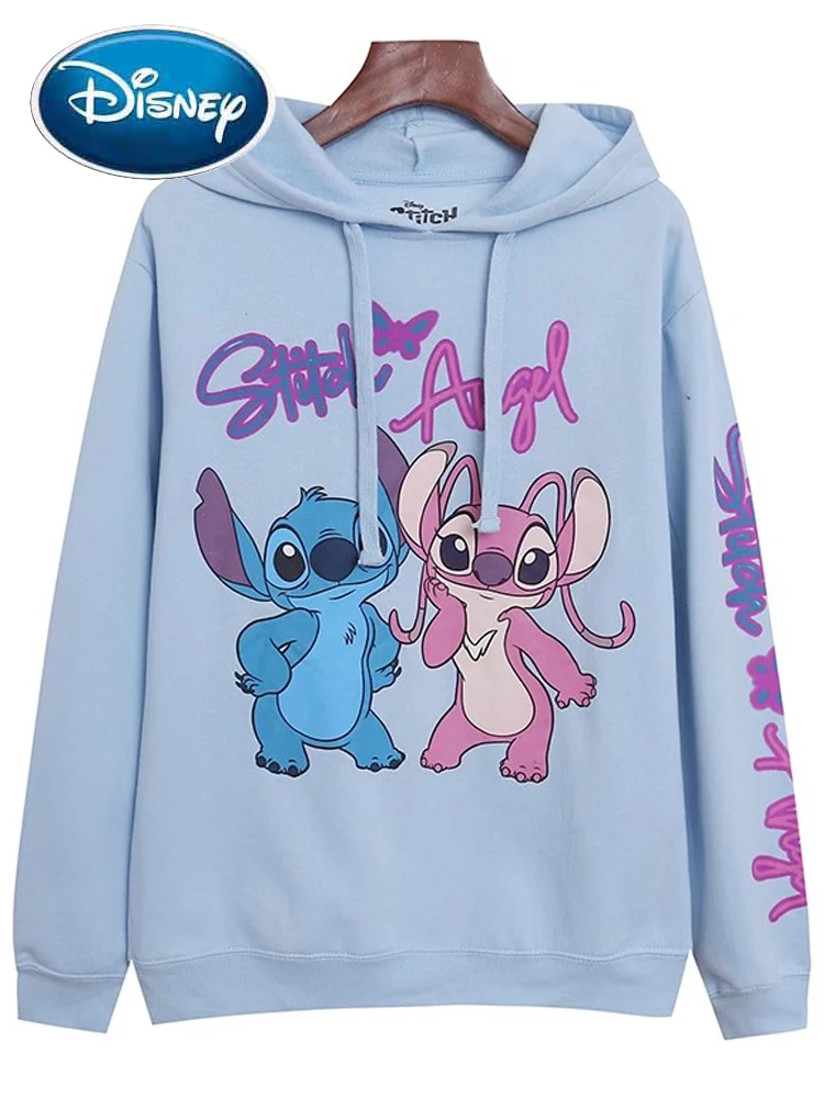 Женская толстовка с длинным рукавом и капюшоном Disney Blue, флисовый пуловер с рисунком маленького монстра ангела
Женская толстовка с длинным рукавом и капюшоном Disney Blue, флисовый пуловер с рисунком маленького монстра ангела