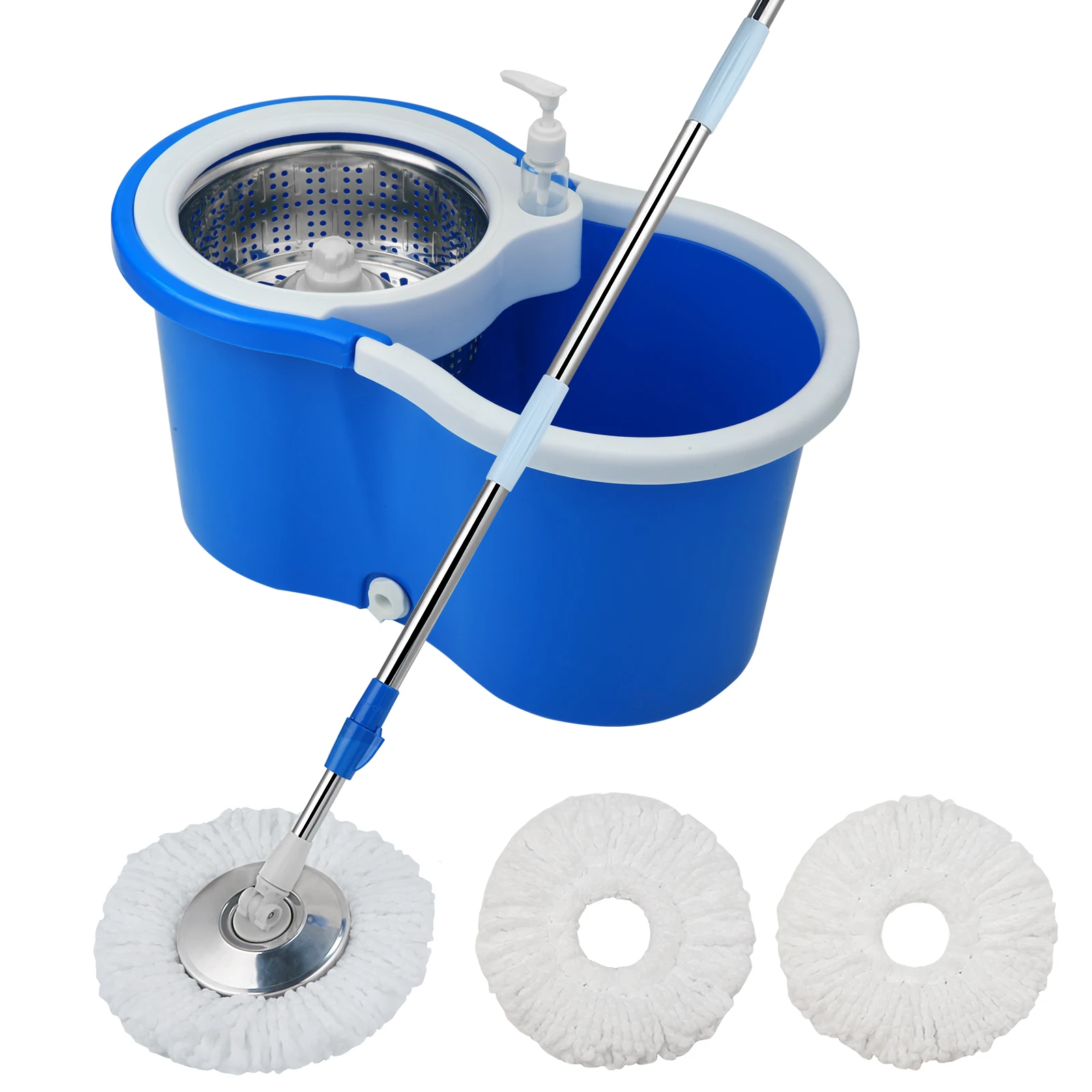 

Spin Mop Bucket System with Wringer Set Automatic Dehydration Magic Flat Mops Household Cleaning floor Cleaning Tools