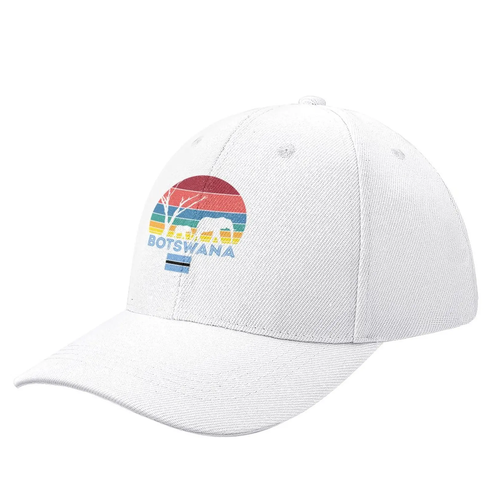 

Botswana Elephant Safari Sunset Sticker Baseball Cap Thermal Visor custom hats Men'S Baseball Cap Women'S