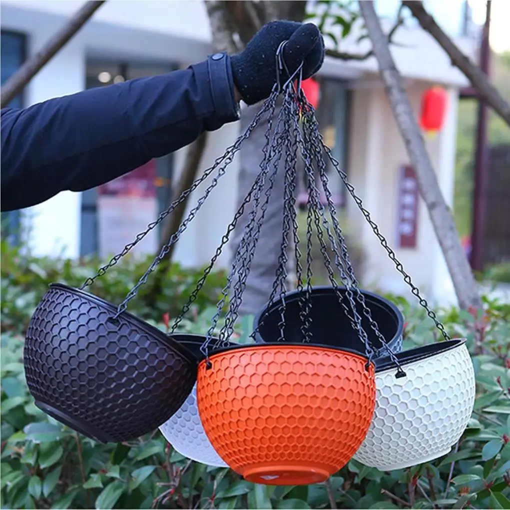 Hanging Flower Basket Resin Plant Hanger Hanging Flower Basket Resin Plant Hanger