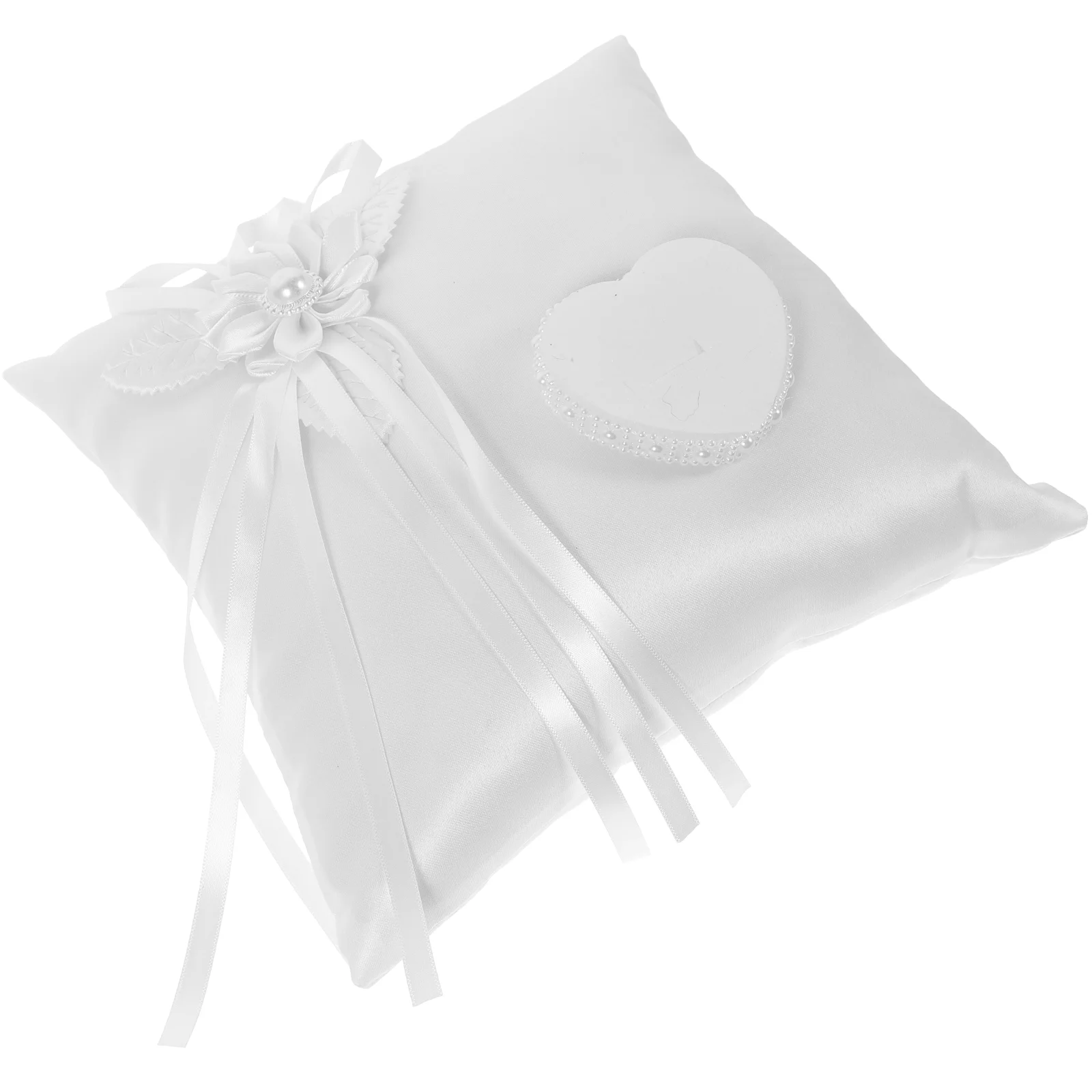 

wedding ring pillow white flower wedding ring cushion bearer wedding ring box ring holder for wedding engagment anniversary