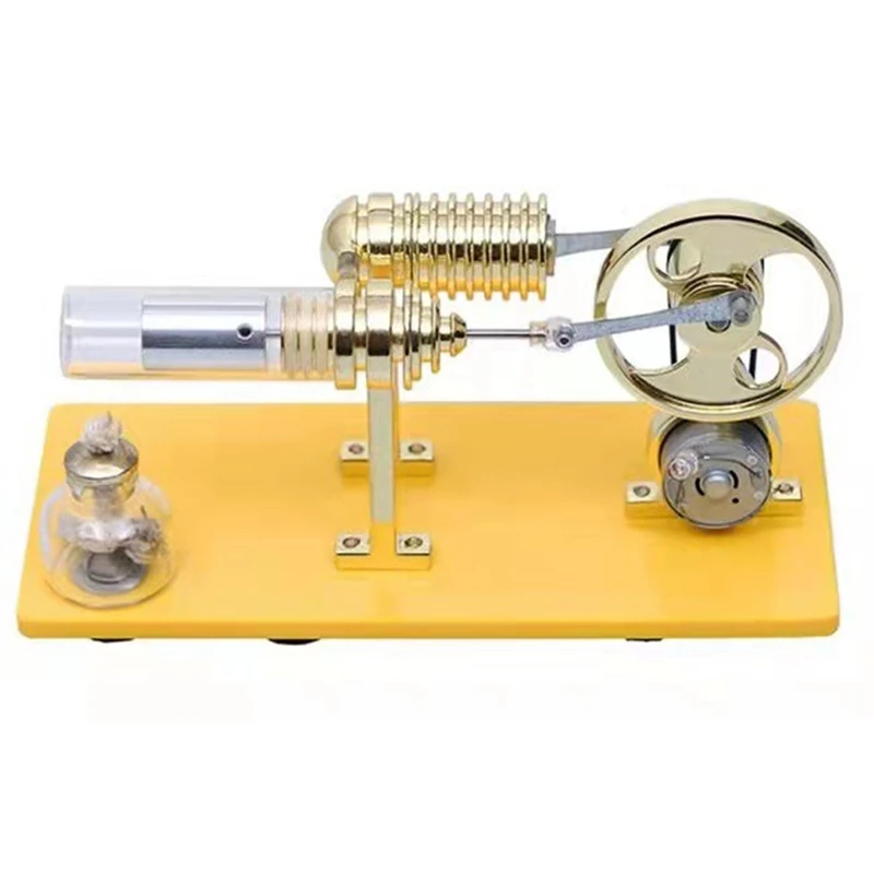 

DIY Assembly Stirling Engine Generator Model, External Combustion Engine Science Experiment Educational Toys-Drop Ship