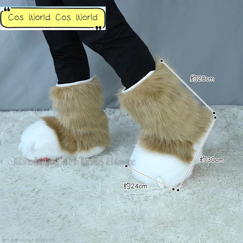 Fursuit Furry Paws Fluffy Shoes Boots Animal Slipper Boots Acessories Furry Cute Anime Cosplay Outfit Halloween Party Suit
Fursuit Furry Paws Fluffy Shoes Boots Animal Slipper Boots Acessories Furry Cute Anime Cosplay Outfit Halloween Party Suit