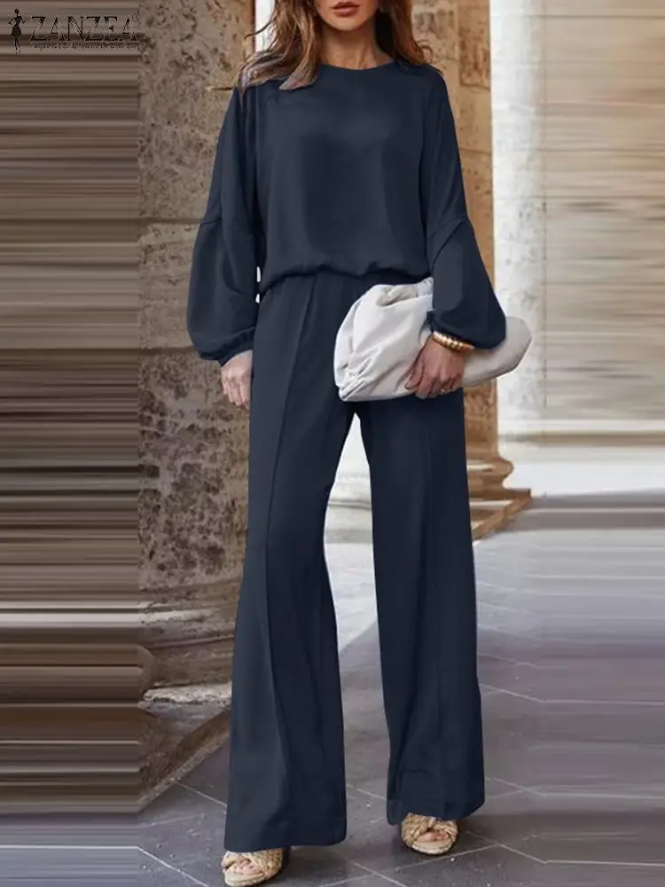 ZANZEA Fashion Street Suit 2PCS Long Sleeve O-Neck Tops Trouser Casual Solid Urban Tracksuit Elegant OL Work Matching Sets 2024
ZANZEA Fashion Street Suit 2PCS Long Sleeve O-Neck Tops Trouser Casual Solid Urban Tracksuit Elegant OL Work Matching Sets 2024