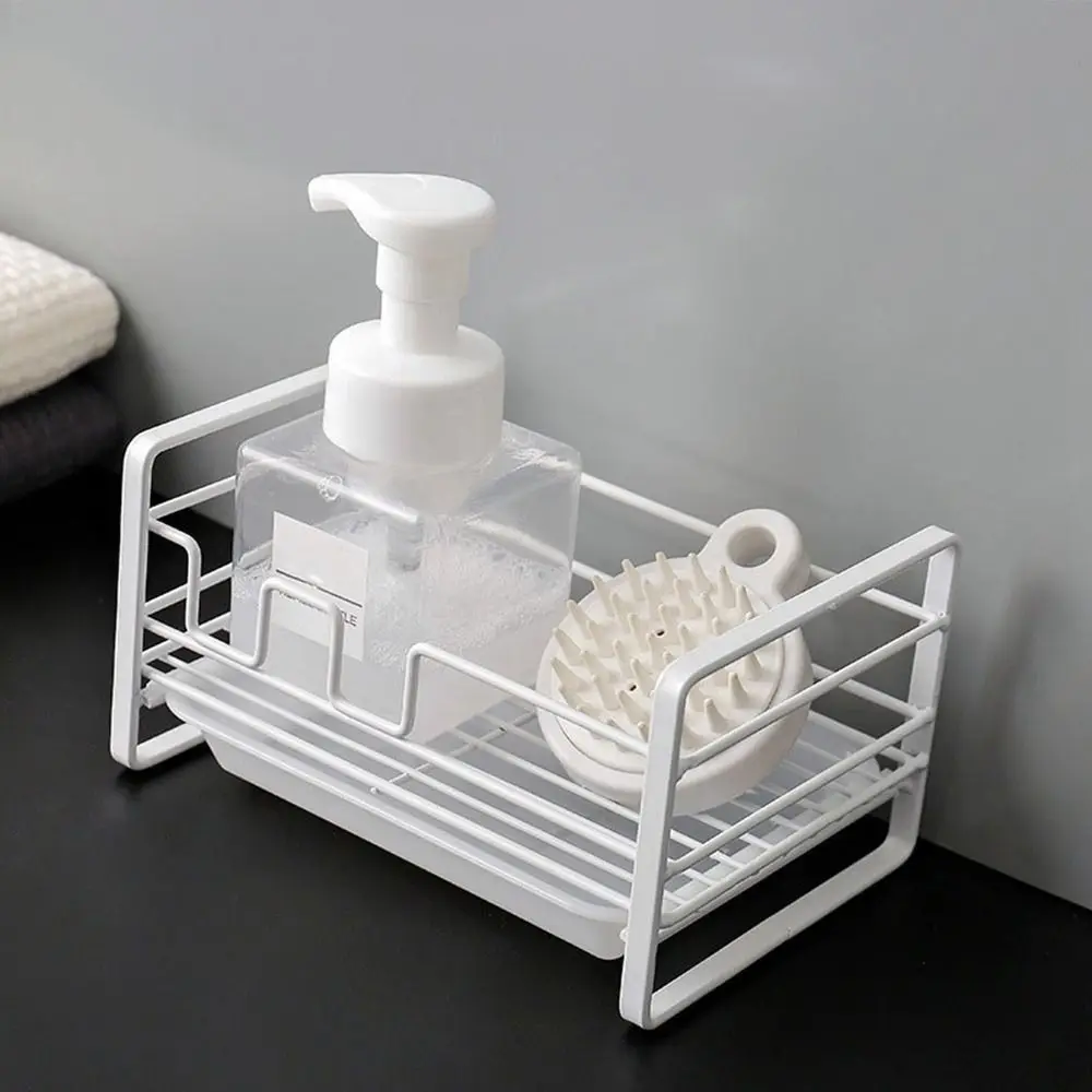 White/Black Iron Sponge Drainer Draining Space Saving Sponge Storage Organizer with Drain Pan Soap Drainer Shelf Kitchen
White/Black Iron Sponge Drainer Draining Space Saving Sponge Storage Organizer with Drain Pan Soap Drainer Shelf Kitchen